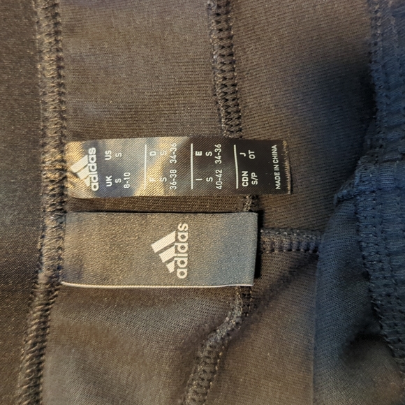 adidas Sportswear Z.N.E Wrapped 3-Stripes 7/8 Pants Black / White S - Picture 4 of 5